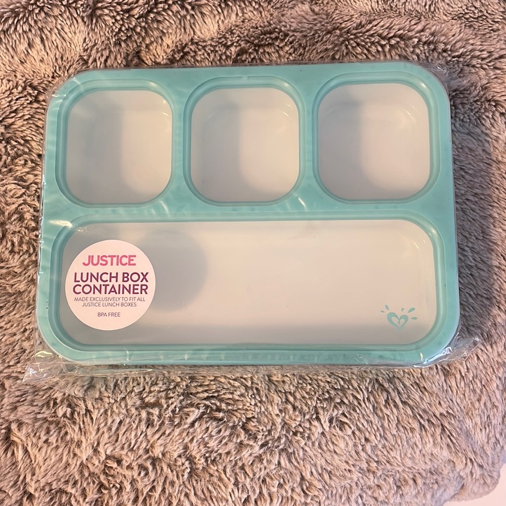 Justice lunch box container new